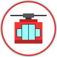 Cable Car Vector Icon Design