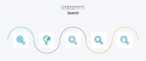 Search Blue 5 Icon Pack Including . magnifier. search. general. magnifying vector