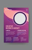 Gradient Minimalist Business Poster Design Template vector