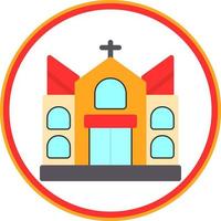 diseño de icono de vector de iglesia