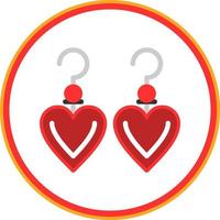 Earrings Vector Icon Design