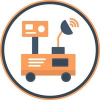 Mars Rover Vector Icon Design