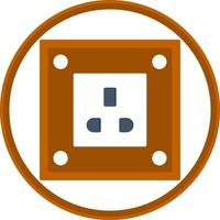 Power Socket Vector Icon Design