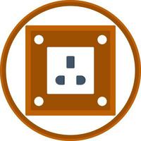 Power Socket Vector Icon Design