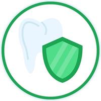 diseño de icono de vector de protección de dientes