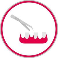 Tooth Extraction Vector Icon Design