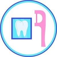 Dental Floss Vector Icon Design