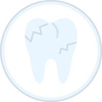 Decayed Teeth Vector Icon Design
