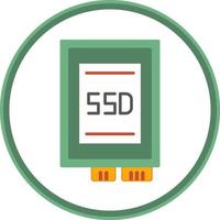 Ssd card Vector Icon Design