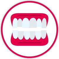 Denture Vector Icon Design