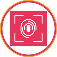 Fingerprint Scanner Vector Icon Design