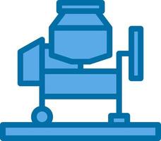 Concrete Mixer Vector Icon Design