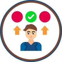 Decision Making Vector Icon Design