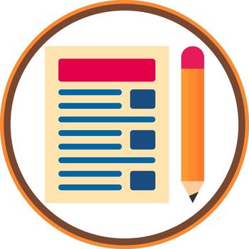 Task List Vector Icon Design