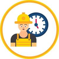 diseño de icono de vector de horas de trabajo