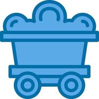 Mining Cart Vector Icon Design