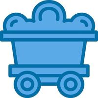 Mining Cart Vector Icon Design