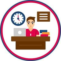 Office TIme Vector Icon Design