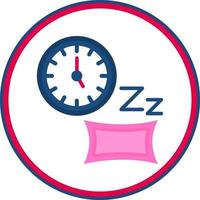 diseño de icono de vector de tiempo de dormir