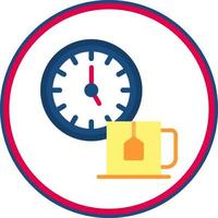 Tea Time Vector Icon Design