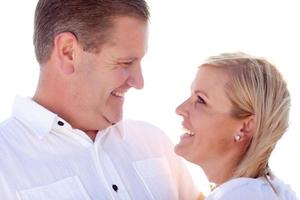 Attractive Caucasian Couple Having Fun Outside photo