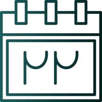 Persian Calendar Vector Icon Design