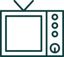 diseño de icono de vector de televisión