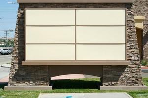 Blank Community Shopping Center Sign photo