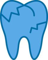 Decayed Teeth Vector Icon Design