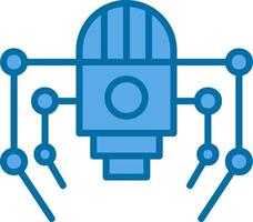 Nano Robot Vector Icon Design