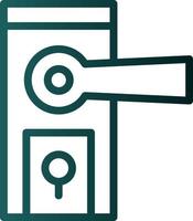 Door Knob Vector Icon Design