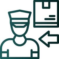 Delivery Boy Vector Icon Design