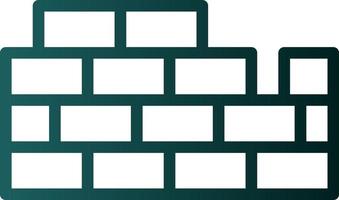 Brickwall Vector Icon Design