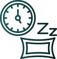 diseño de icono de vector de tiempo de dormir