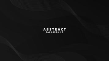 Abstract Black Fluid Wave Background vector