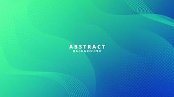 Abstract Green Fluid Wave Background vector