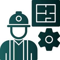 Civil Engineer Vector Icon Design