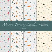 Modern terrazzo seamless pattern vector