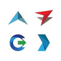 Arrow illustration logo vector