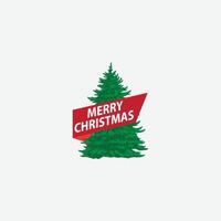 pine christmas logo vector