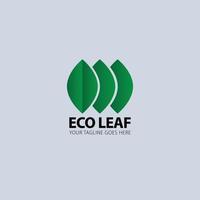 eco leaf loogo vector