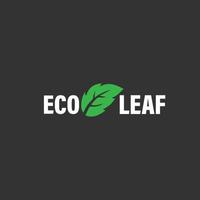 eco leaf loogo vector