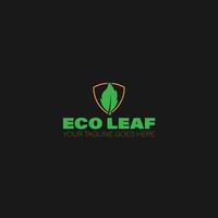 vector de logotipo de hoja ecológica