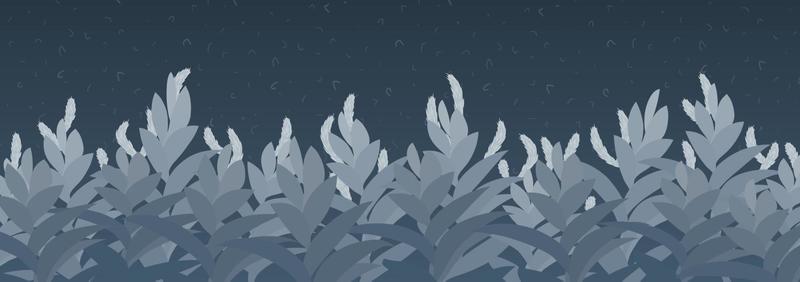 Evening background with texture in blue tones with unusual plants. Botanical Garden.