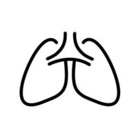 Health lung abstract vector icon