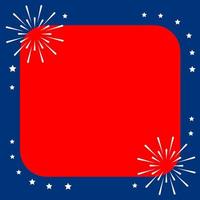 4th Fourth of July background vector