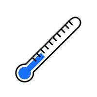 Mercury thermometer abstract icon vector