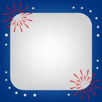 4th Fourth of July background vector