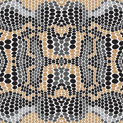 Abstract Brown Snake Skin Seamless Pattern