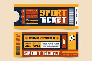 plantilla de diseño de entradas para eventos deportivos de torneos de fútbol fácil de personalizar vector